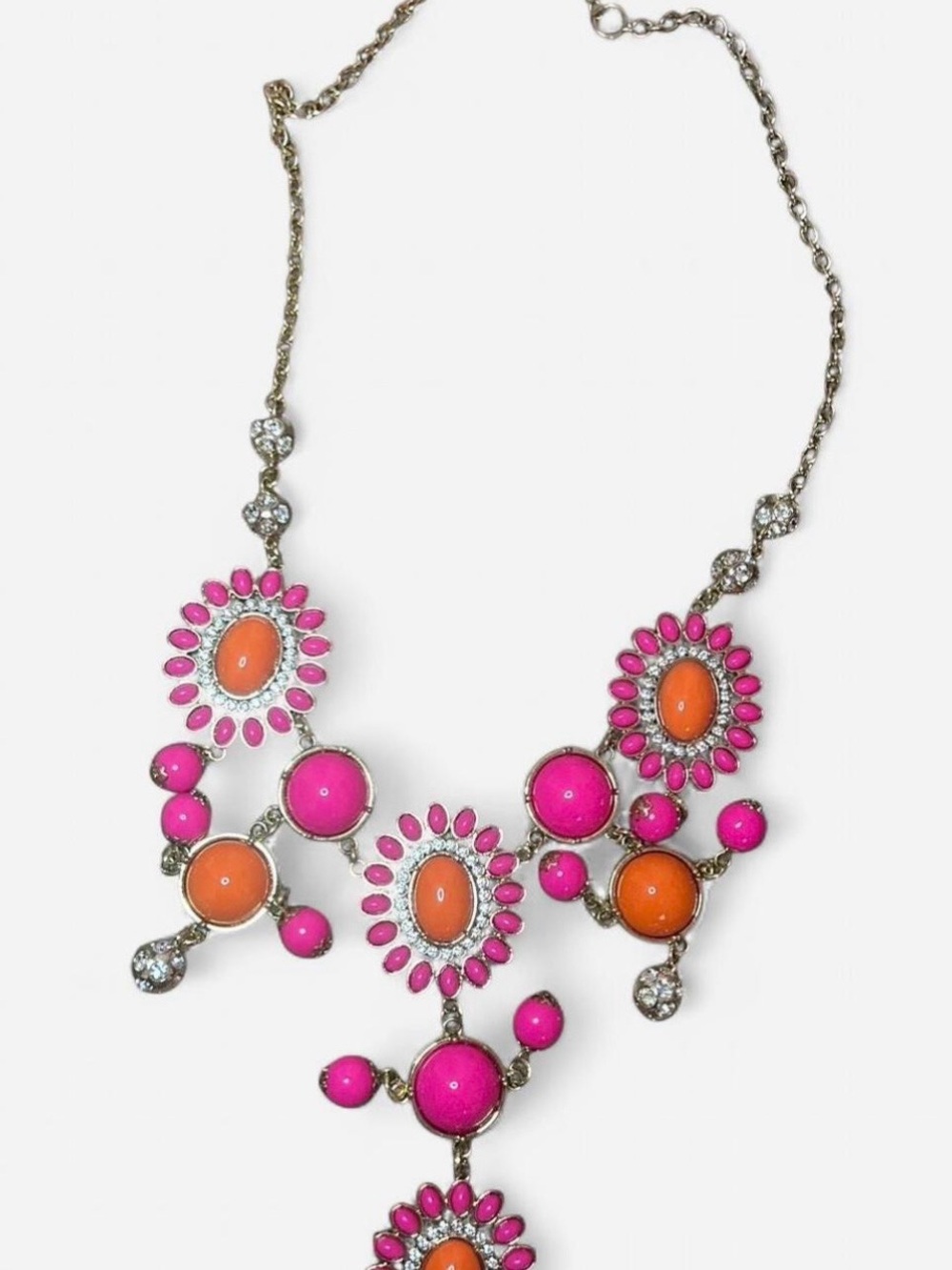 Lilly Pulitzer Pink & Orange Statement Bib Necklace❤️